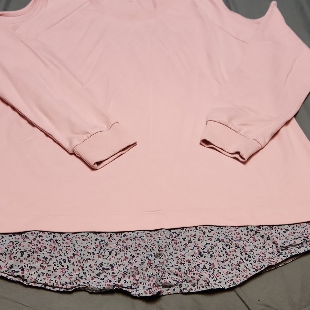ruff Hewn open shoulder top - Picture 2 of 3